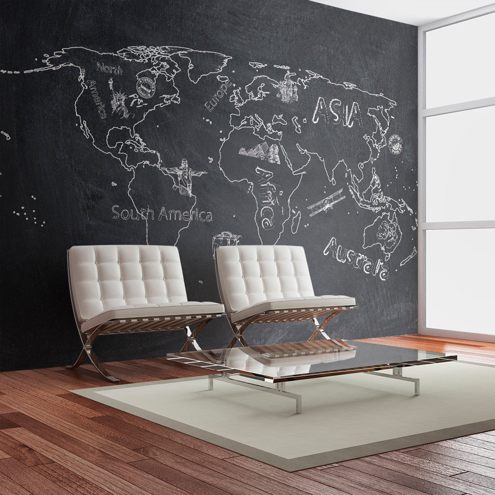 Fototapete - Small travel. Large travel (English language) - WELTKARTEN24