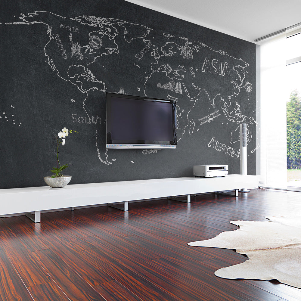 Fototapete - Kleine und große Reisen (in englischer Sprache) - WELTKARTEN24