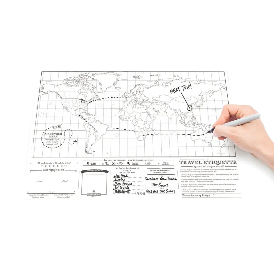 Scratch Map® - Original - Reise-Edition | Weltkarte zum Rubbeln von Luckies