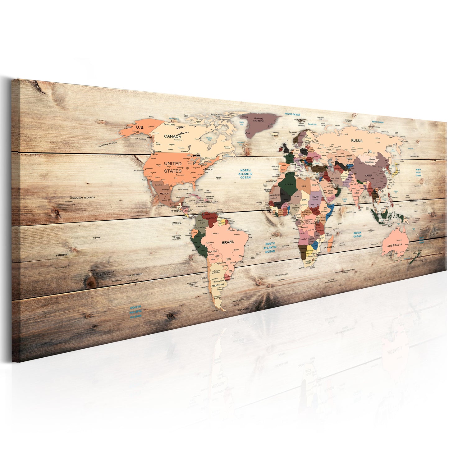 Weltkarte als Leinwandbild - Wandbild - World Maps: Map of Dreams