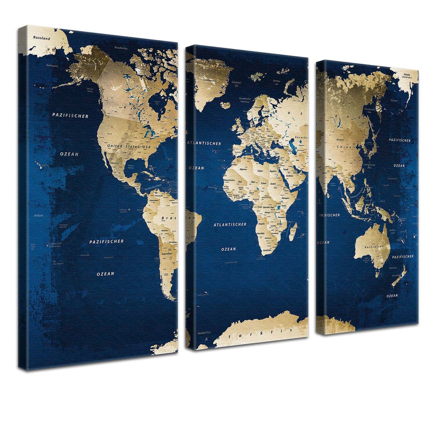 Pinnwand - Weltkarte Ocean - WELTKARTEN24