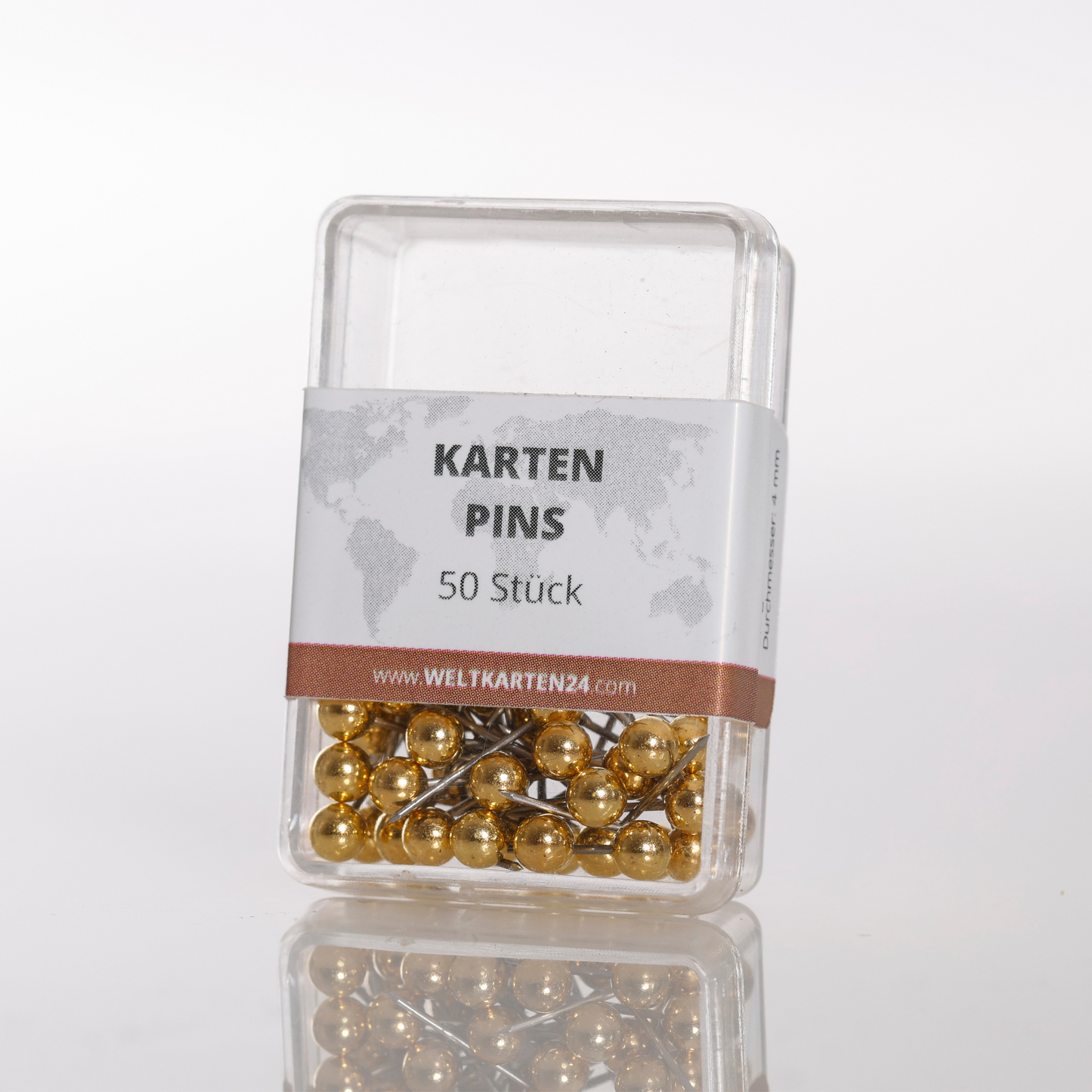 Karten Pins (50 Stück) - Gold